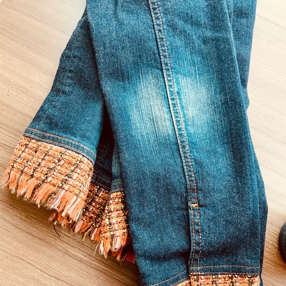 Super Cute Olsen Europe Stretch Denim Jacket - Picture 7 of 8